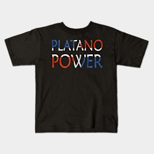 Platano Power Dominican Republic Flag Kids T-Shirt